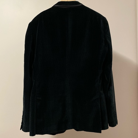 D&G Velvet Jacket in Emerald Green with Patterns - Picture 8 of 15